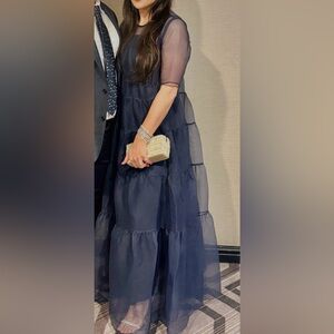 Staud Navy Blue Dress